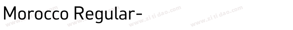 Morocco Regular字体转换